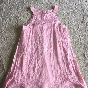 Pink crinkly baby doll dress